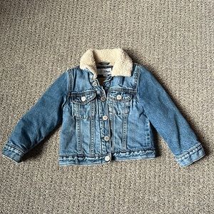 Gap Disney Minnie Mouse Sherpa Lined Denim Jacket